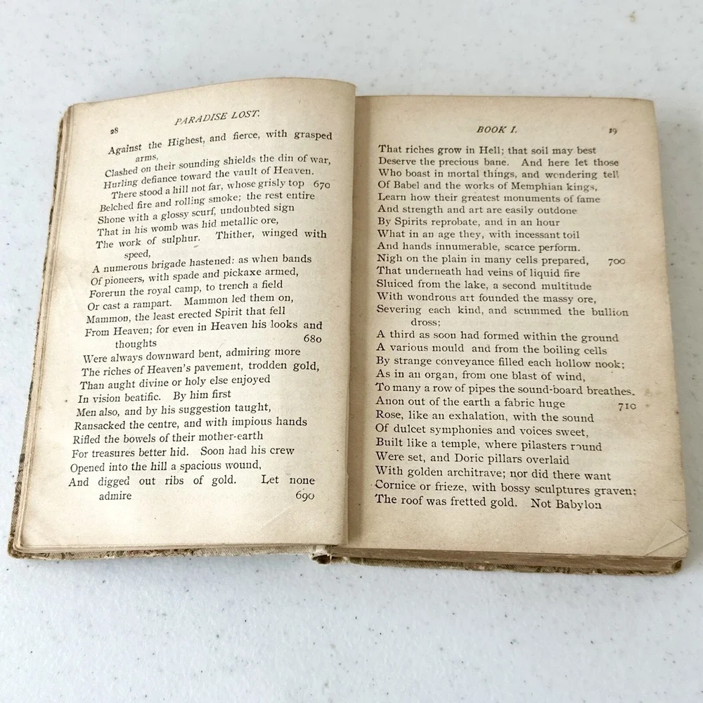 Paradise Lost by John‎ Milton Collectible Hardcover Publisher Donahue Brothers